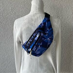 Chest Waist Belt Bag Blue Camo